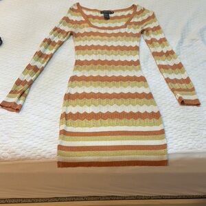 Striped Knit shirt Dress